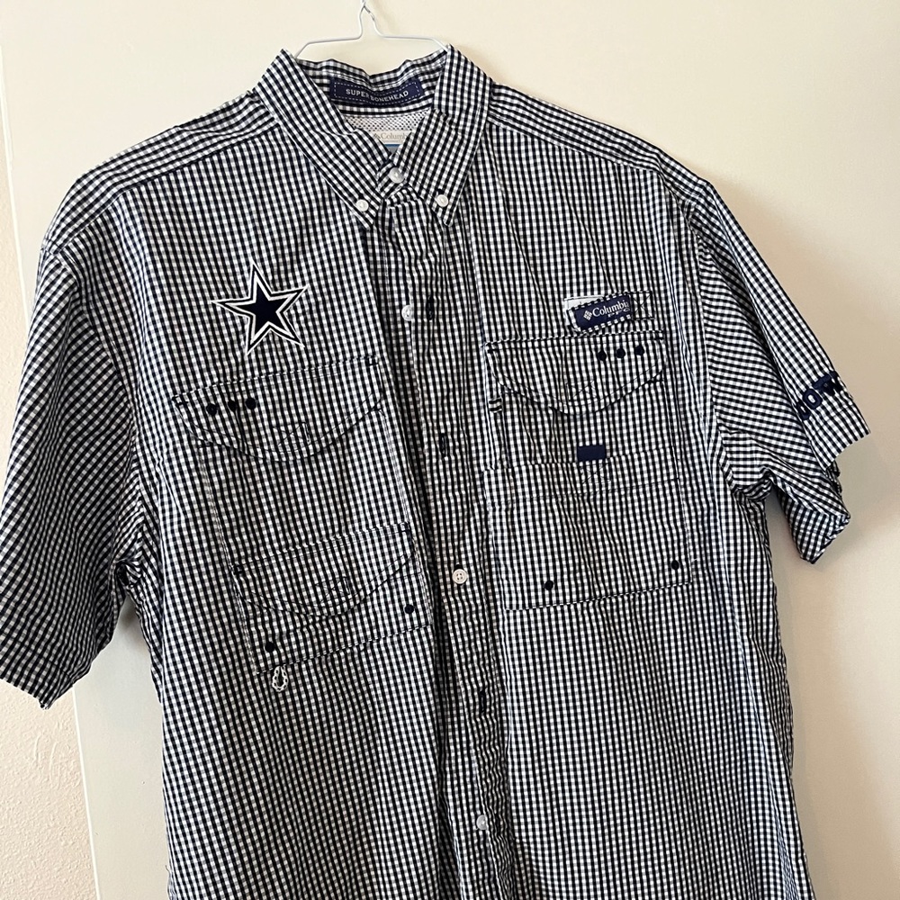 Columbia Black and White Gingham Men's Shirt
